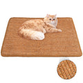 CheerPals Cat Scratcher Mat, 23.6 X 15.7 Inch Sisal Cat Scratch Pad, Furniture Protection Scratching Board, Brandy